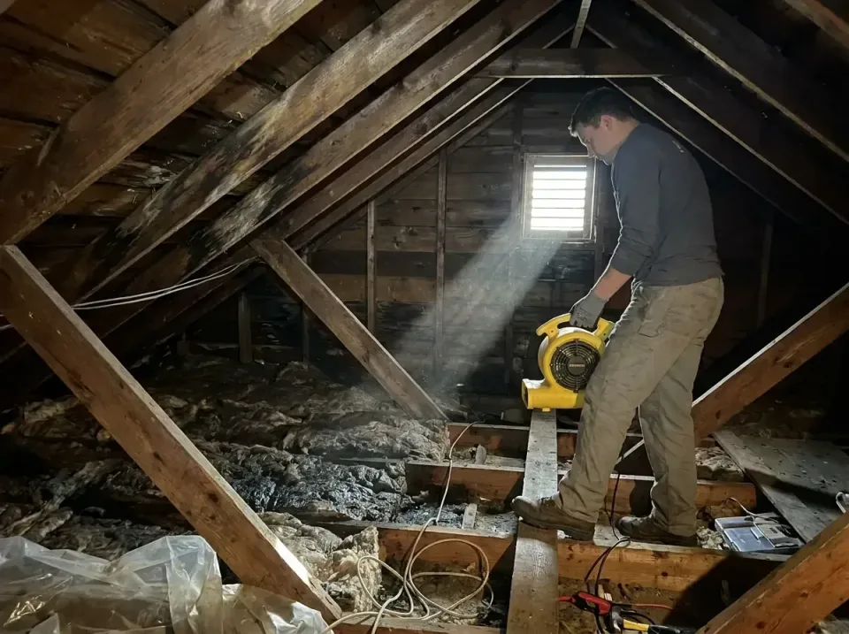 attic-water-damage-drying-proc-007 — frequently asked questions, Emergency Water Extraction & 24/7 Flood Response in Audubon…